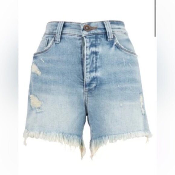 edyson Delon High Rise Short in Light Park Wash NWT - Picture 1 of 10